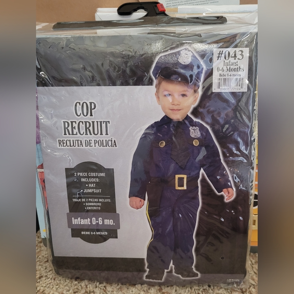 Infant Cop Recruit custome - Navy Blue